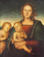 Perugino, Pietro - Madonna with Child and Little St John